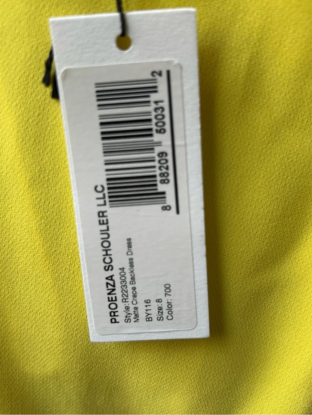 Proenza Schouler Faye Twist Back Matte Crepe Gown/Dress NWT - 8 - Picture 10 of 10